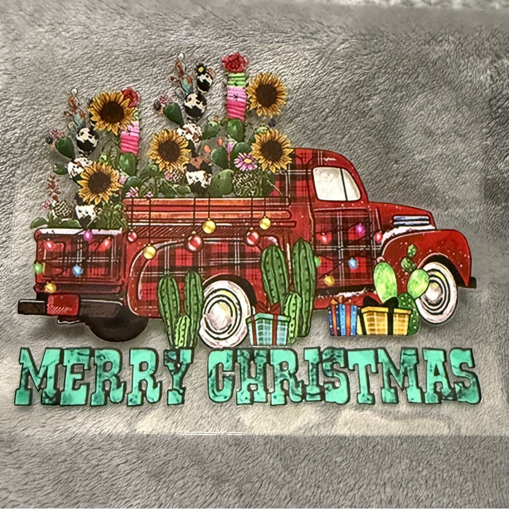 💜 Christmas Iron-On Heat Transfer Design